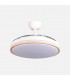Ventilador RELAMPAGO DC 60W 6980Lm 3 Aspas Blanco/Haya CCT