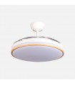 Ventilador RELAMPAGO DC 60W 6980Lm 3 Aspas Blanco/Haya CCT