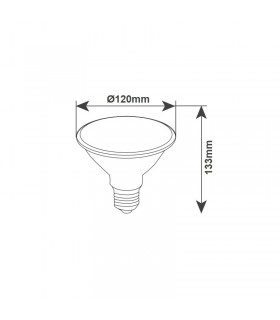 Bombilla Led PAR38 E27 18W 1800Lm IP65
