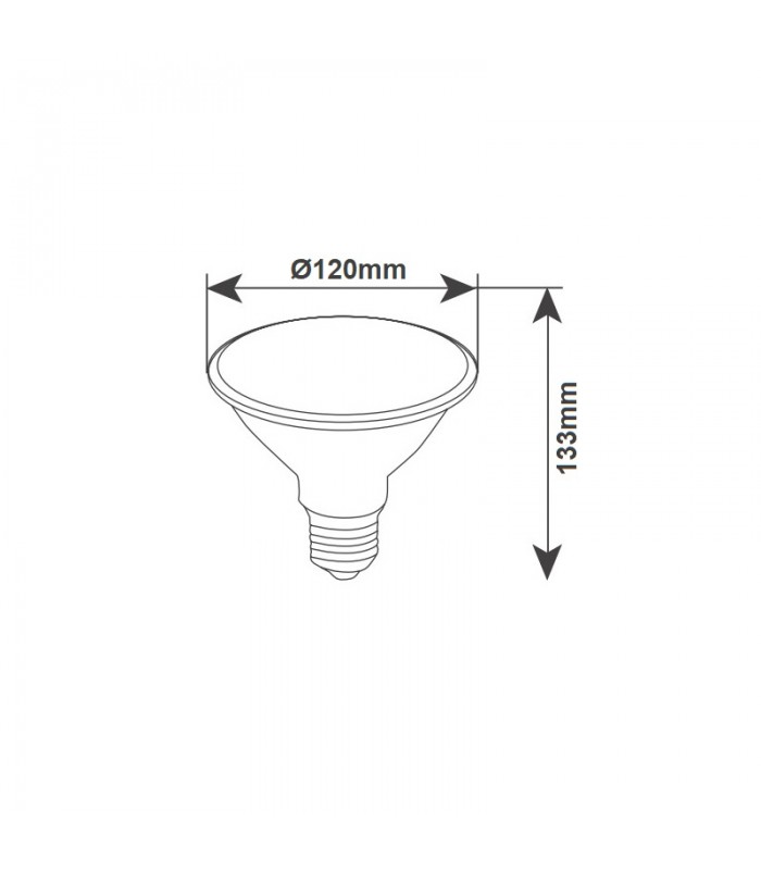 Bombilla Led PAR38 E27 18W 1800Lm IP65