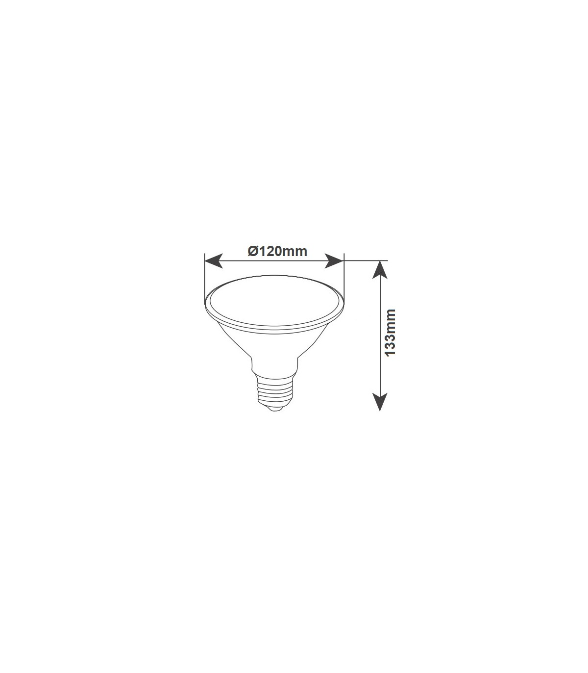 Bombilla Led PAR38 E27 18W 1800Lm IP65