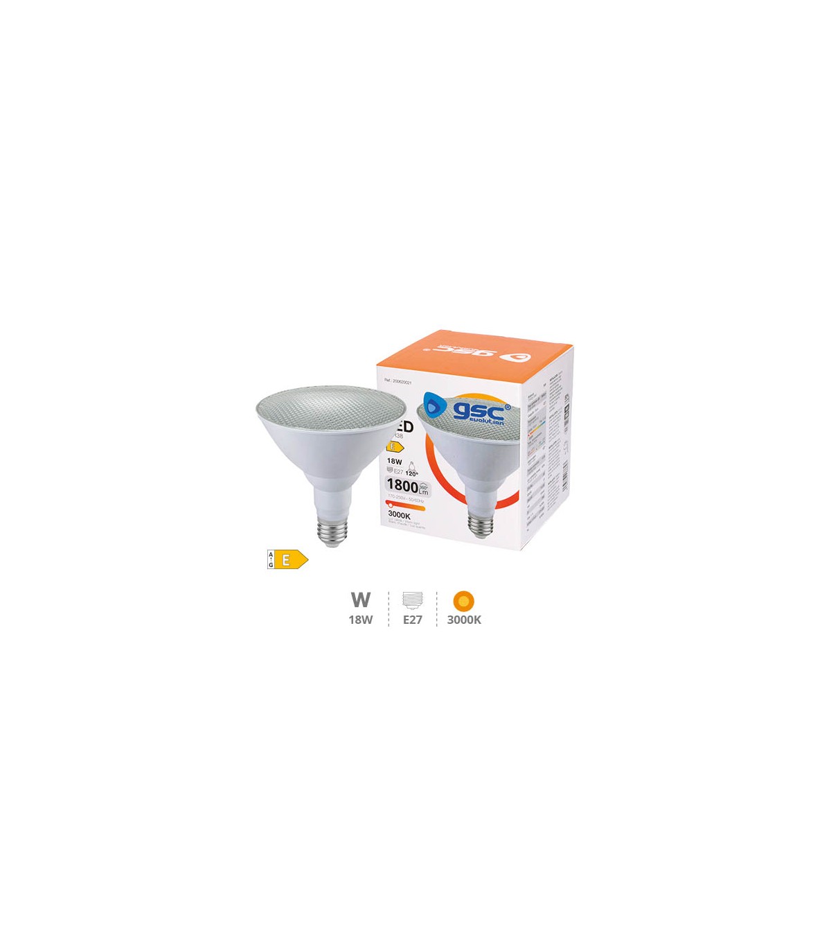 Bombilla Led PAR38 E27 18W 1800Lm IP65