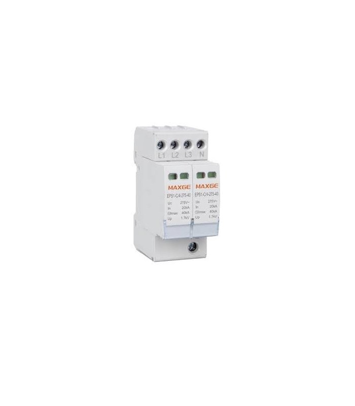 Protector Sobretensiones Transitorias 4P Tipo 2 40kA 275VAC/385V