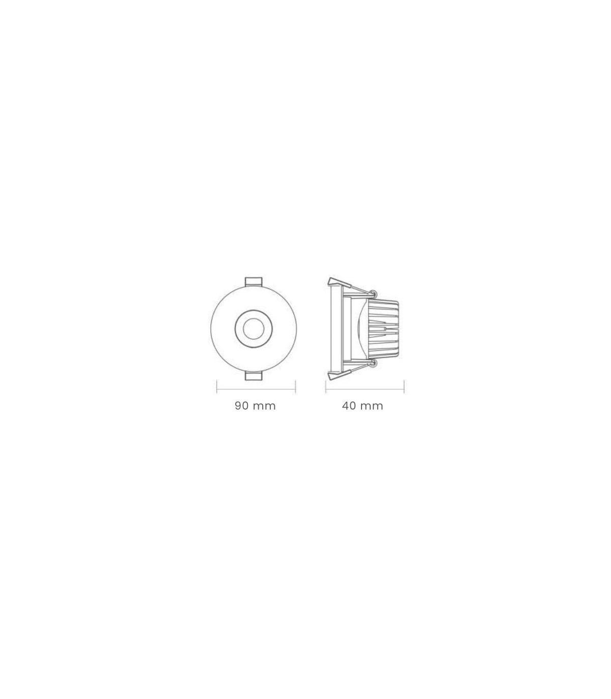 Downlight Led LUXTAR 7W 500Lm IP20 Blanco