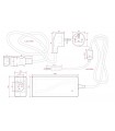 Fuente alimentación para tiras de LED 220V a 24V 48W 2A