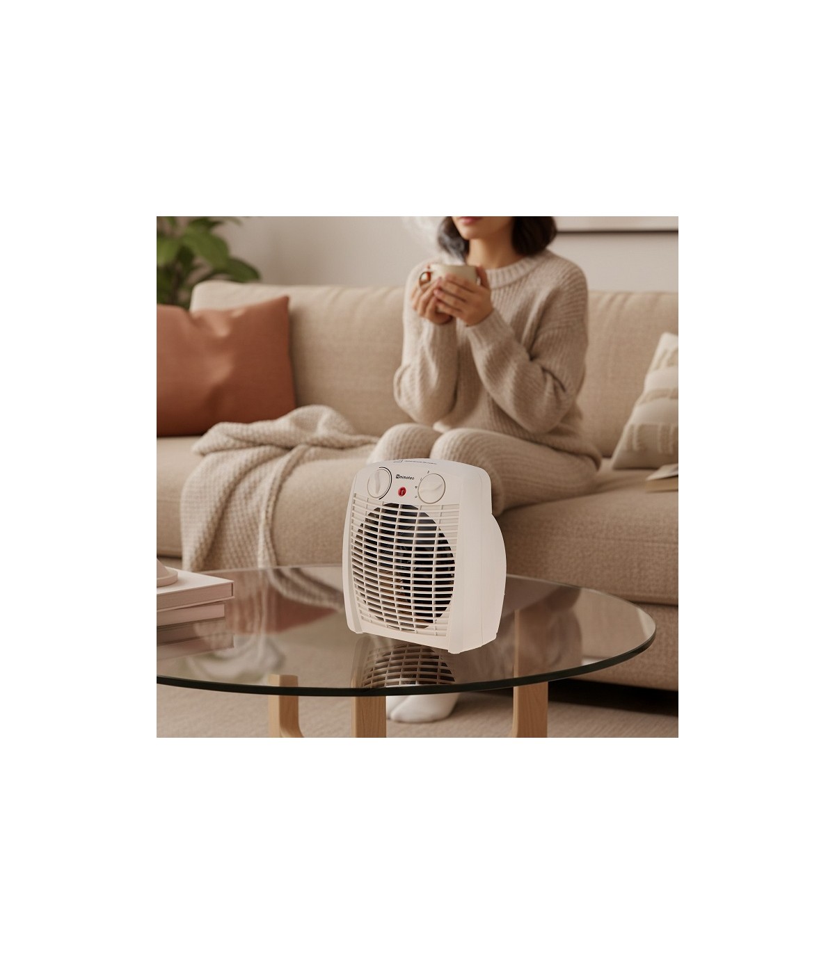 Calefactor Eléctrico WHITE BROKEN COMFORT 2000W
