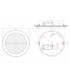 Downlight LED 240mm 20W 1.600Lm 120° IP40 Redondo Blanco