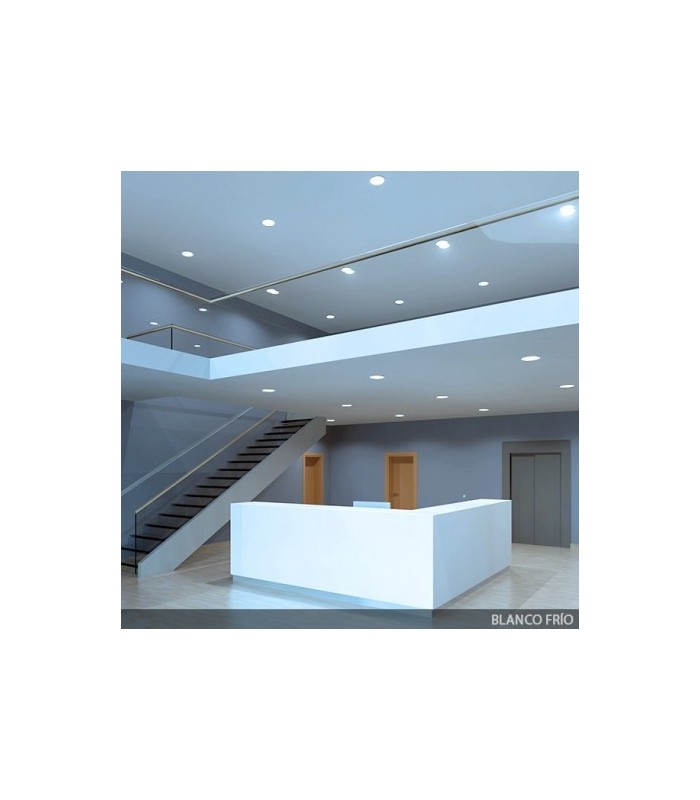 Downlight LED 240mm 20W 1.600Lm 120° IP40 Redondo Blanco