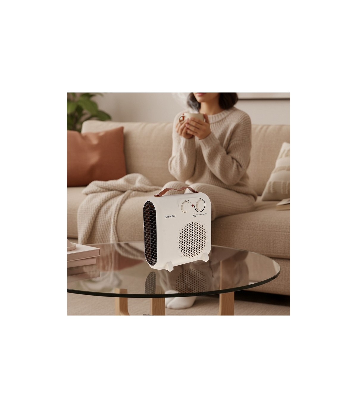 Calefactor Eléctrico WHITE BROKEN COMPACT  2000W