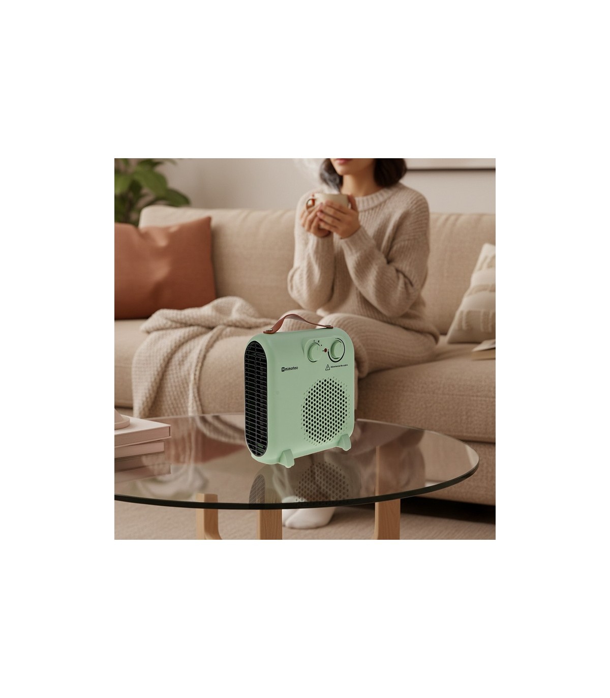 Calefactor Eléctrico WHITE GREEN COMPACT  2000W