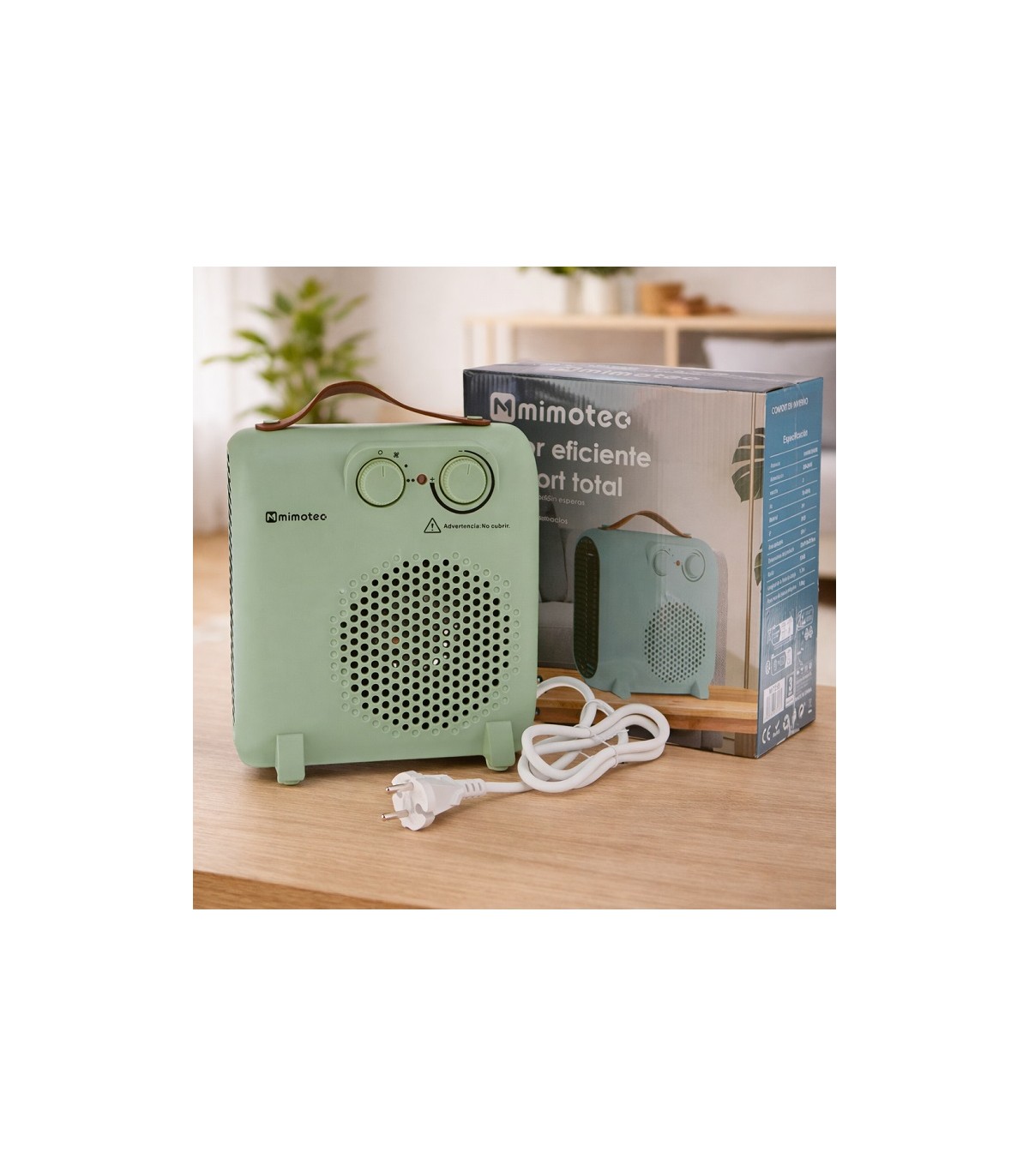 Calefactor Eléctrico WHITE GREEN COMPACT  2000W