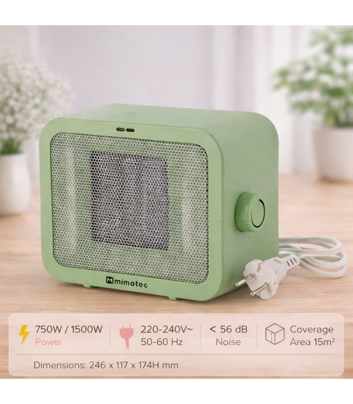Calefactor Cerámico GREEN SCATOLA 1500W
