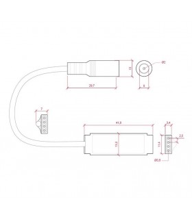 Amplificador RGB Mini 144W 12V-24V IP25