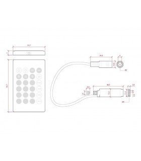 Controlador Mini RGB 12V 72W IP25