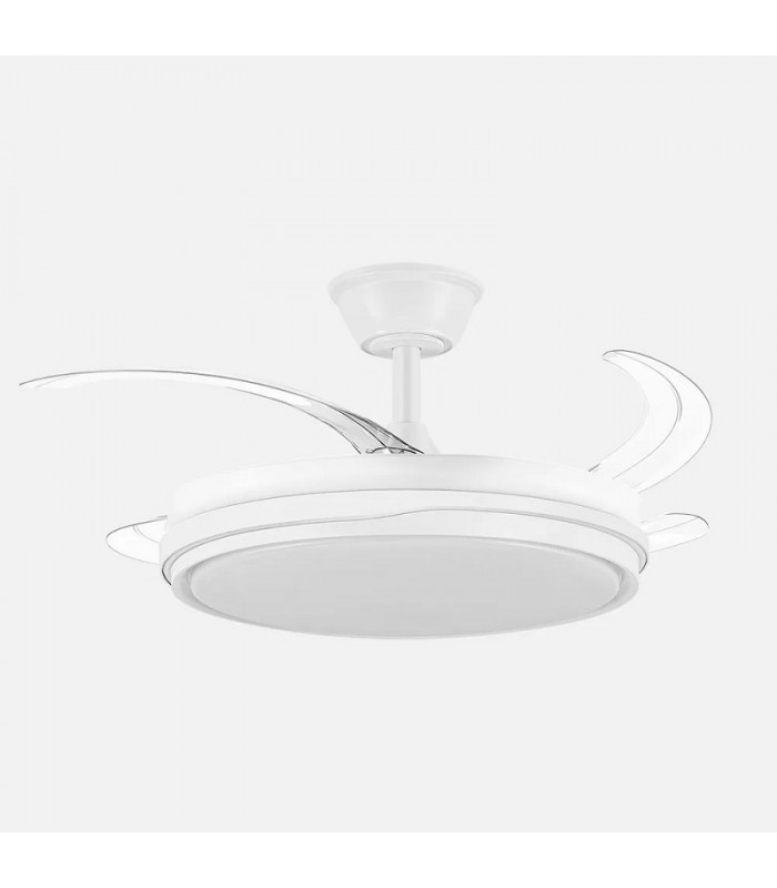 Ventilador de Techo TEMPANO Blanco DC 59W 6980Lm 4 Aspas CCT