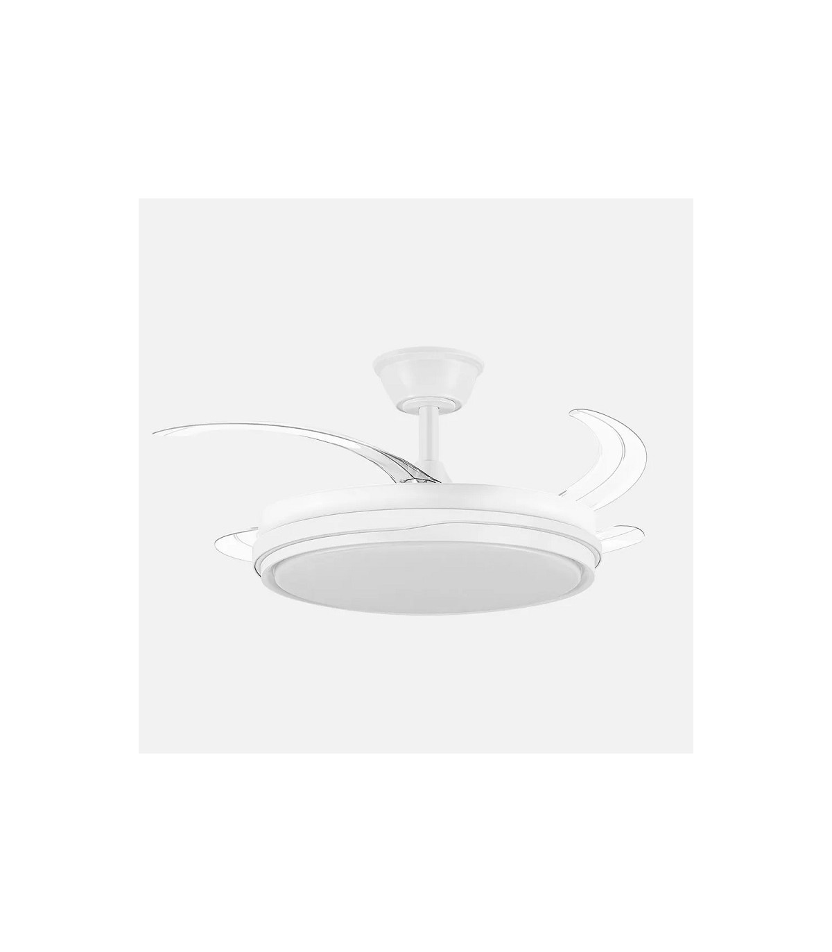 Ventilador de Techo TEMPANO Blanco DC 59W 6980Lm 4 Aspas CCT