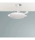 Ventilador PAPIRO DC 59W 6980Lm 4 Aspas Blanco CCT