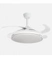 Ventilador PAPIRO DC 59W 6980Lm 4 Aspas Blanco CCT