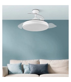 Ventilador Escorpión-XS DC 59W 6980Lm 3 Aspas Blanco CCT