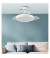 Ventilador Escorpión-XS DC 59W 6980Lm 3 Aspas Blanco CCT