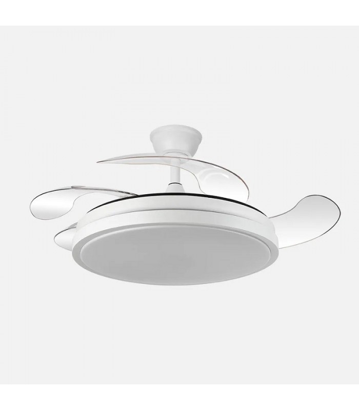Ventilador Escorpión DC 59W 6980Lm 4 Aspas Blanco CCT
