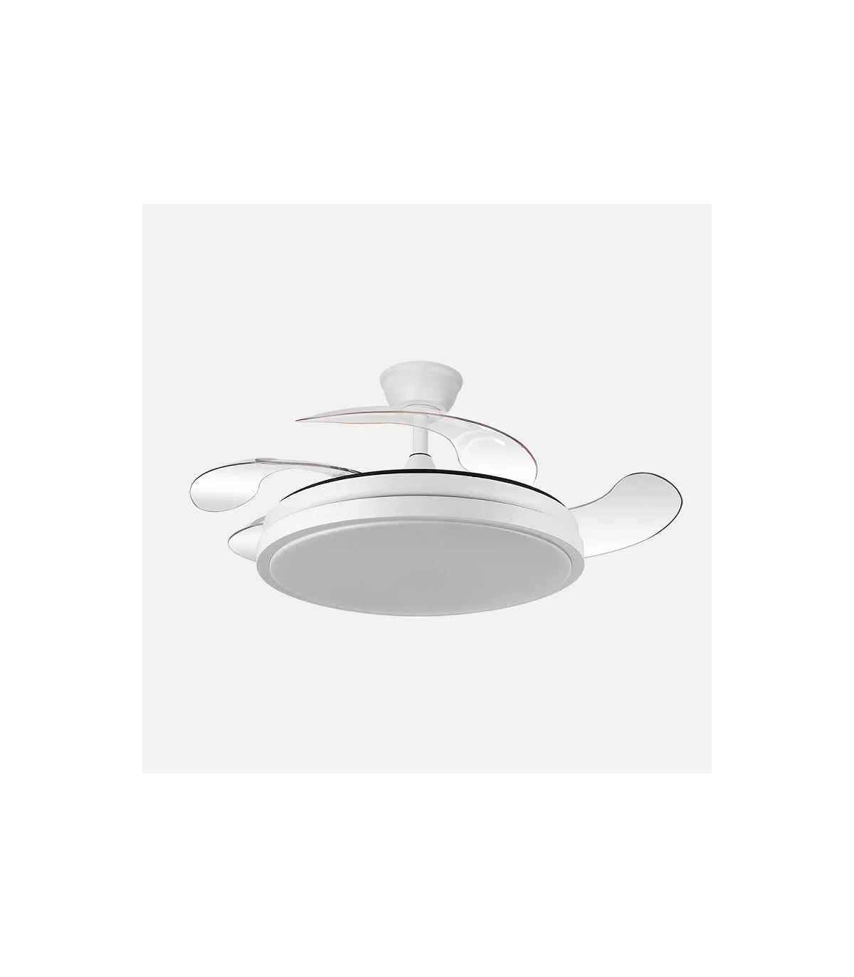 Ventilador Escorpión DC 59W 6980Lm 4 Aspas Blanco CCT
