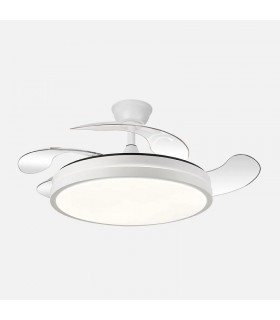 Ventilador Escorpión DC 59W 6980Lm 4 Aspas Blanco CCT