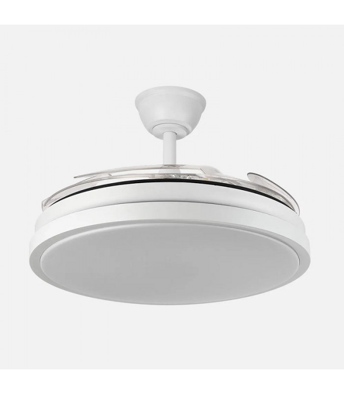 Ventilador Escorpión DC 59W 6980Lm 4 Aspas Blanco CCT