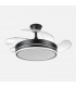 Ventilador BAYOMO-XS DC 59W 6980Lm 4 Aspas Negro CCT