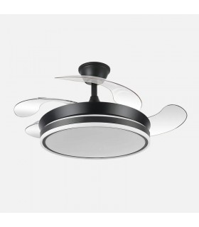 Ventilador BAYOMO-XS DC 59W 6980Lm 4 Aspas Negro CCT