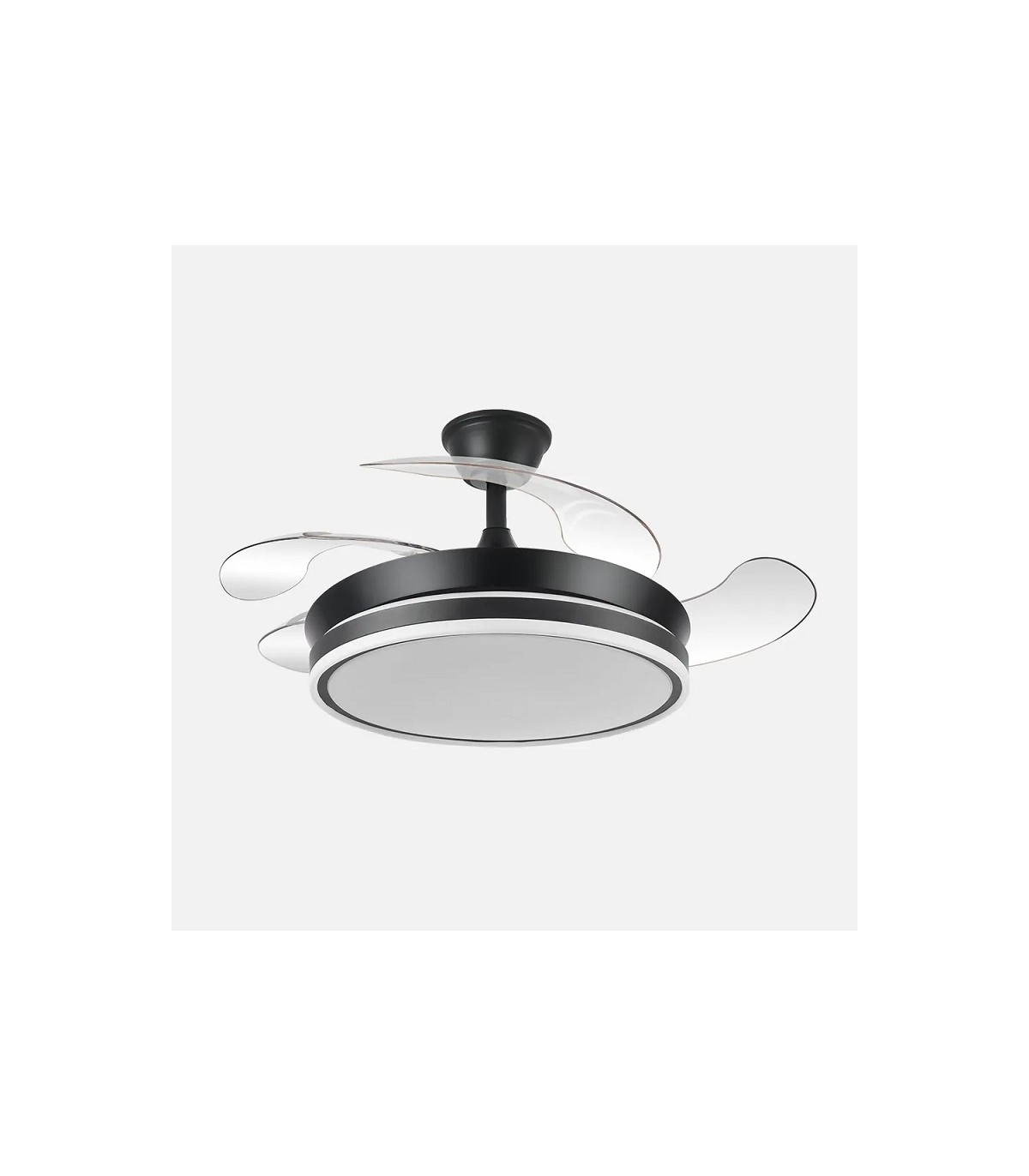 Ventilador BAYOMO-XS DC 59W 6980Lm 4 Aspas Negro CCT