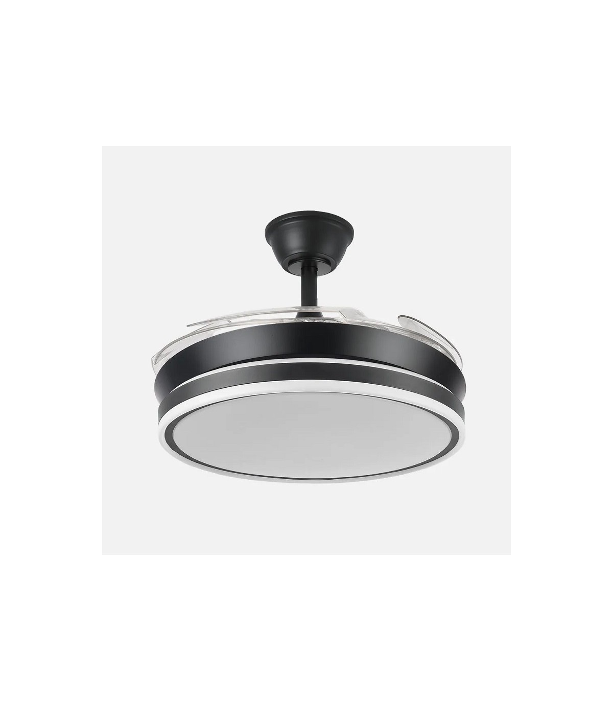 Ventilador BAYOMO-XS DC 59W 6980Lm 4 Aspas Negro CCT