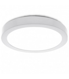 Plafón LED superficie 36W 3.373Lm 180º 400mm IP32 Redondo Blanco