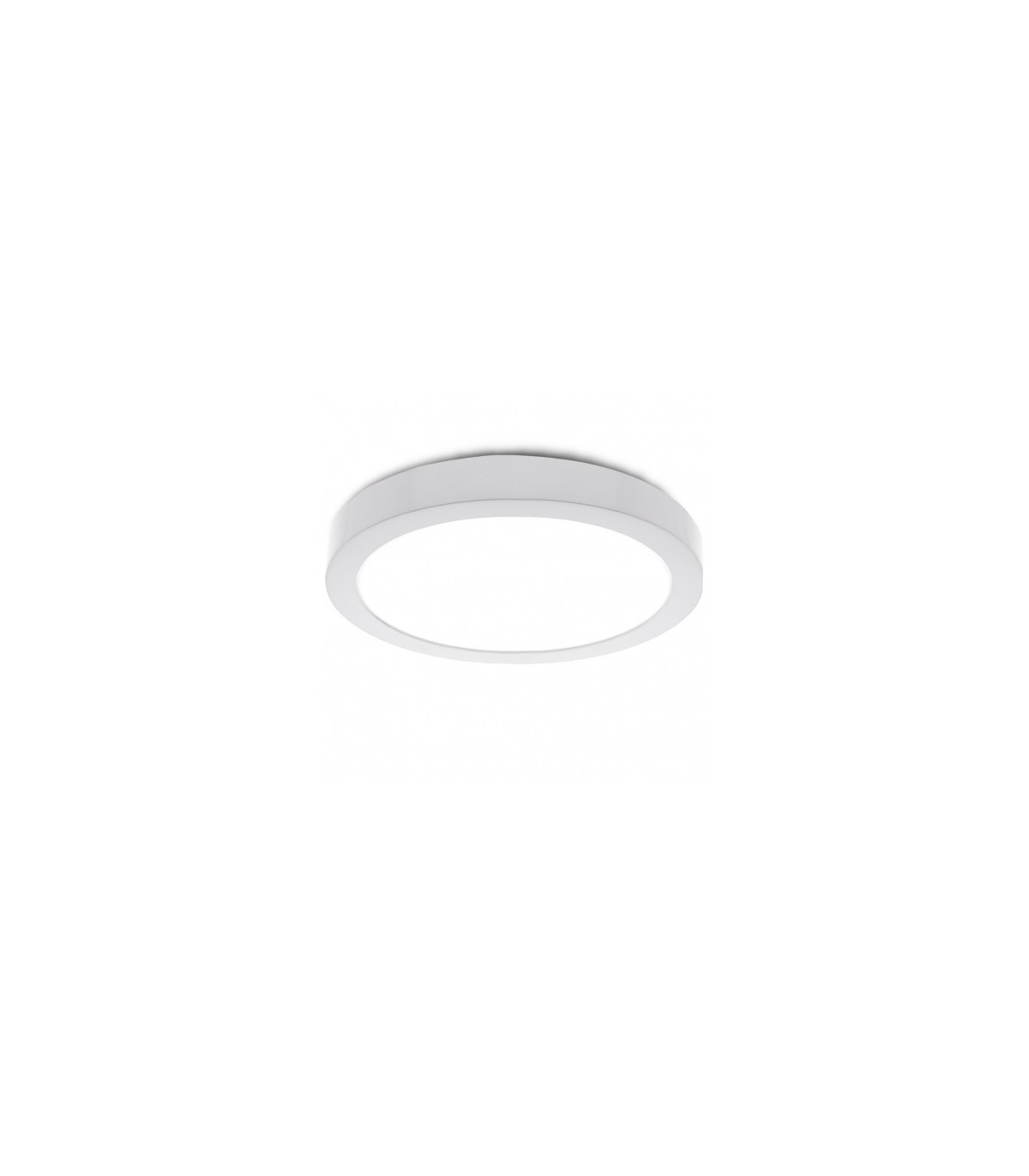 Plafón LED superficie 36W 3.373Lm 180º 400mm IP32 Redondo Blanco