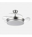 Ventilador BAYOMO-XS DC 59W 6980Lm 4 Aspas Níquel CCT