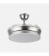 Ventilador BAYOMO-XS DC 59W 6980Lm 4 Aspas Níquel CCT