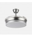 Ventilador BAYOMO-XS DC 59W 6980Lm 4 Aspas Níquel CCT