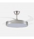 Ventilador Micenas Níquel DC 59W 6980Lm 4 Aspas CCT