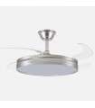 Ventilador Micenas Níquel DC 59W 6980Lm 4 Aspas CCT