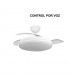 Ventilador de Techo PARLATORE Blanco DC 60W 6980Lm 3 Aspas CCT Control por Voz