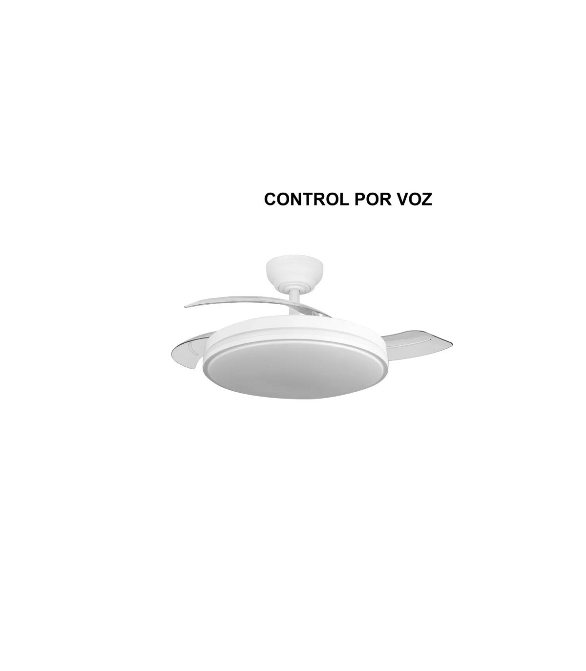Ventilador de Techo PARLATORE Blanco DC 60W 6980Lm 3 Aspas CCT Control por Voz