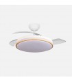 Ventilador de Techo PARLATORE Blanco/Haya DC 60W 6980Lm 3 Aspas CCT Control por Voz