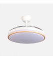Ventilador de Techo PARLATORE Blanco/Haya DC 60W 6980Lm 3 Aspas CCT Control por Voz