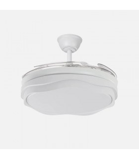 Ventilador de Techo NASIM Blanco DC 59W 6980Lm 4 Aspas CCT