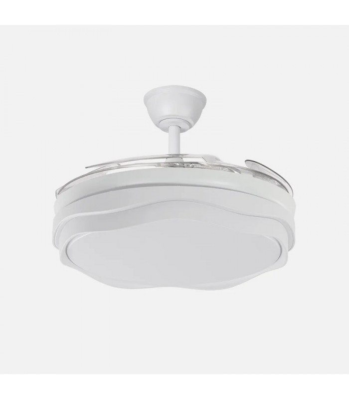 Ventilador de Techo NASIM Blanco DC 59W 6980Lm 4 Aspas CCT