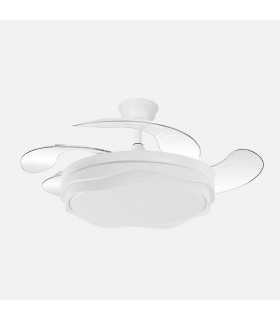 Ventilador de Techo NASIM Blanco DC 59W 6980Lm 4 Aspas CCT
