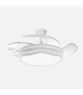 Ventilador de Techo NASIM Blanco DC 59W 6980Lm 4 Aspas CCT