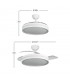 Ventilador CAPITAN DC 60W 6980Lm 3 Aspas Blanco CCT