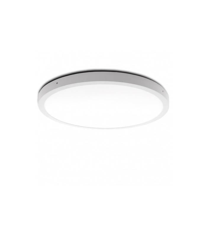Plafón LED superficie 56W 4.644Lm 180º 600mm IP32 Redondo Blanco