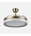 Ventilador Zenit DC 59W 6980Lm 4 Aspas Cuero CCT